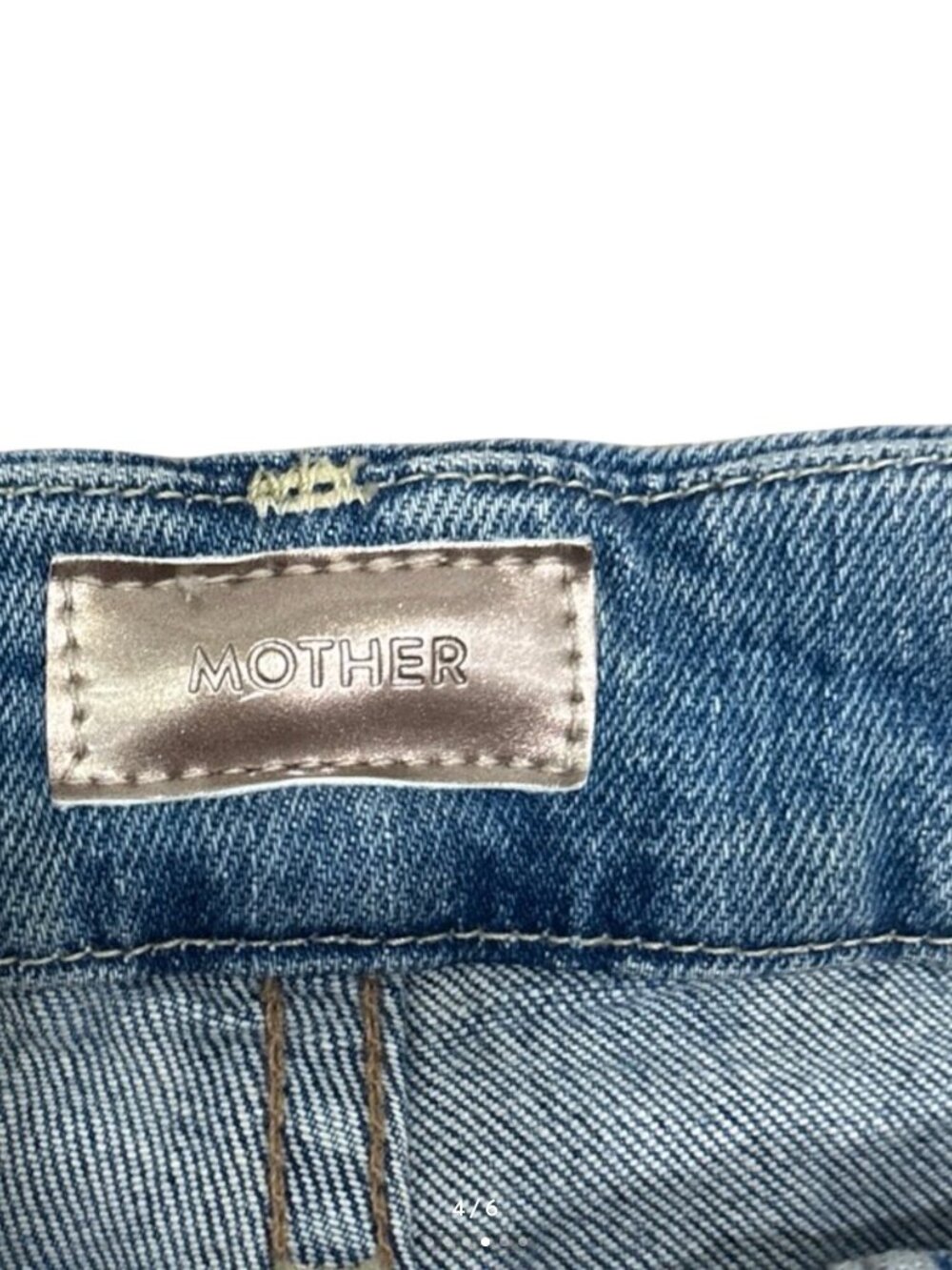 Mother Denim The Looker Ankle Step Fray Blue Jeans*Exposed Secret Sister*Size 28 - Picture 4 of 8